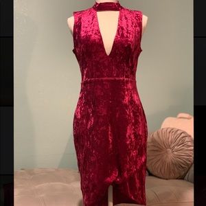 Sexy velvet Charlotte Russe dress